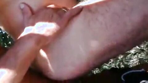 Big-Cock Daddy Loves Foreskin Outdoors