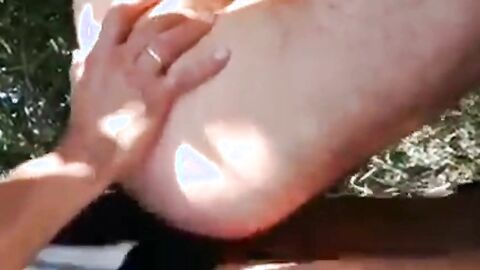 Big-Cock Daddy Loves Foreskin Outdoors