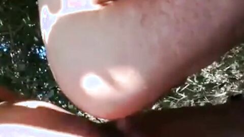 Big-Cock Daddy Loves Foreskin Outdoors