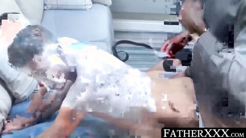 FatherXXX.com - Daddy priest's raw baptismal blessing for a young twink's tight hole