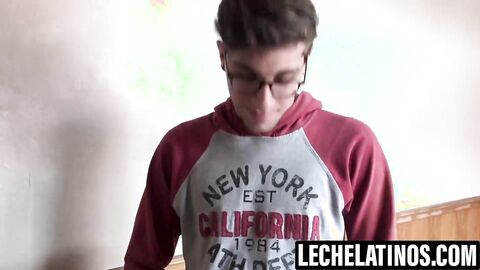 LecheLatinos.com - Arthur Joseph beats boredom with his hungry cock