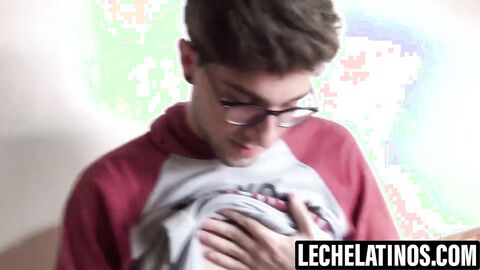 LecheLatinos.com - Arthur Joseph beats boredom with his hungry cock