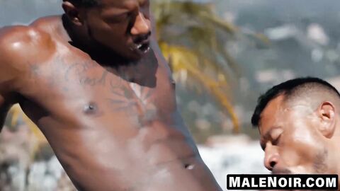 MaleNoir.com - Wet and wild anal with hung studs Liam and Pierce