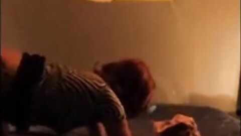 French Crossdresser Anal Play with Big Cock