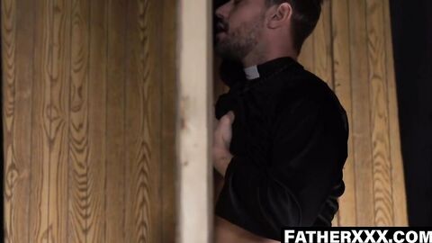 FatherXXX.com - Whispers of sexual desire lead to raw confessional ass fuck