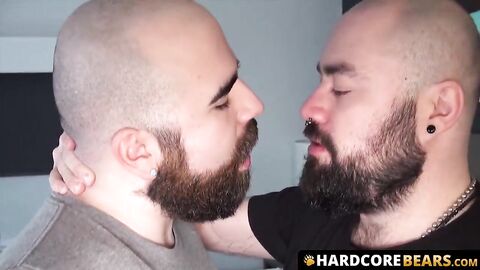 HardcoreBears.com - Bears Jean Paul and Bear Silien wear leather while plowing vigoro