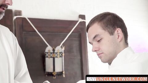 SayUncleNetwork.com - Religious twink spreads legs for balls deep and bare railing by