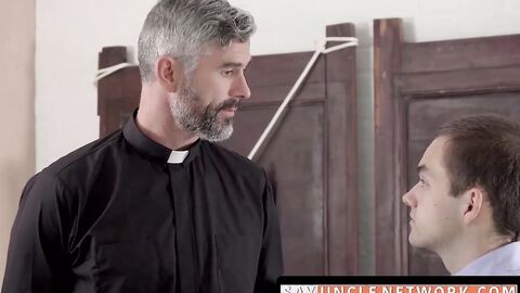 SayUncleNetwork.com - Religious twink spreads legs for balls deep and bare railing by