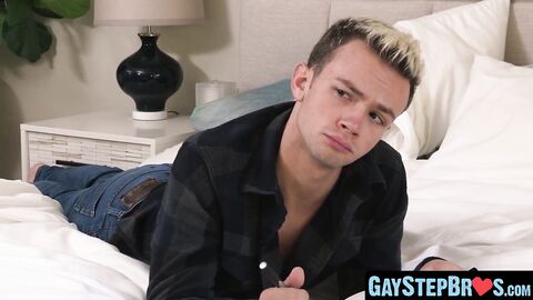 GayStepBros.com - Seduced stepbro cums hard after a raw, forbidden fuck fest