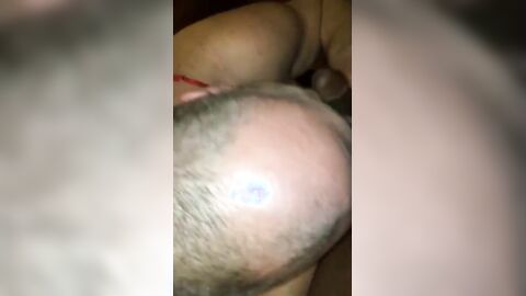 Black Cock Blowjob - Amateur Crossdresser Daddy Swallows 2 Thick Loads