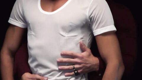 Hot twink Cameron Basinger deepthroats and bareback fucked by DILF Mitch Cox