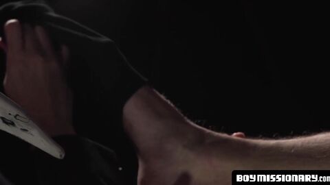 BoyMissionary.com - Mormon elder barebacks his pupil while another elder explores his