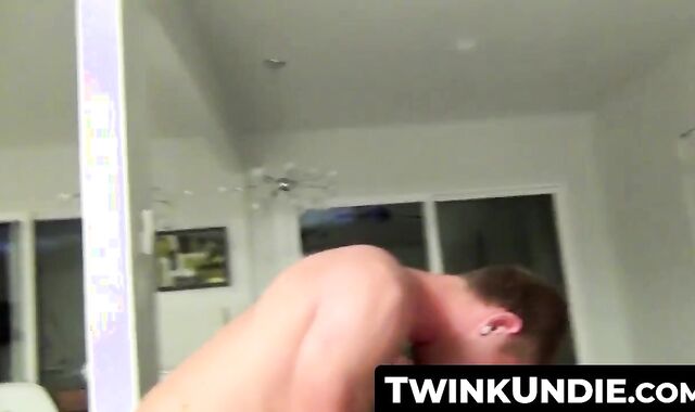 TwinkUndie.com - 18yo Chase Young's undies strip and intense anal spread