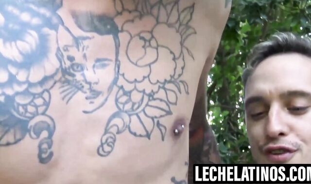 LecheLatinos.com - Etched latino Nacho and Kendro's wild sex acts for cash