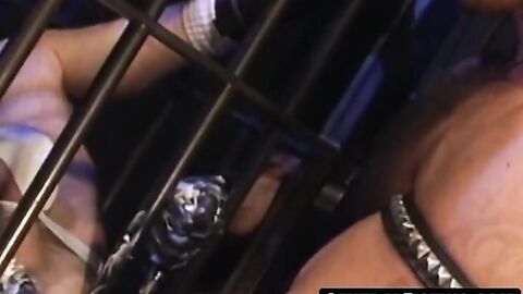 CentralFisting.com - Eric Evan fists jerek's ass through bars