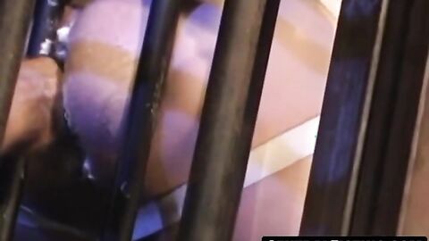 CentralFisting.com - Eric Evan fists jerek's ass through bars