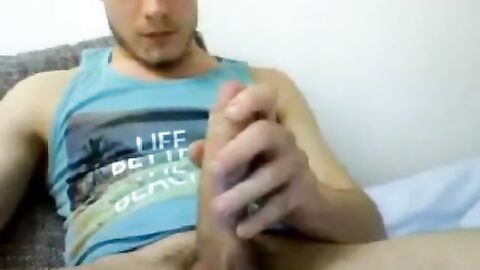 Big-Cock Romanian Guy's Solo Webcam Session
