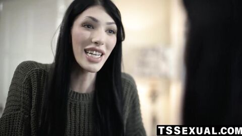 TSSexual.com - Ava Holt teaches me to take her tall cock deep