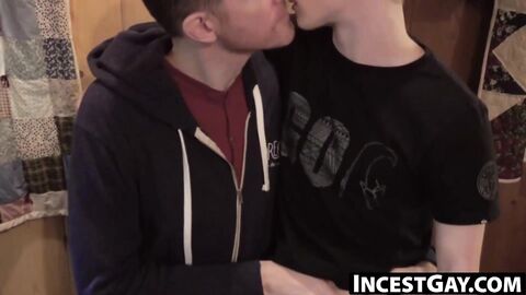 IncestGay.com - Intense cumming of a twink impaled and moaning loud