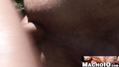 MachoIO.com - Latino Junior and Kaike raw fucking hard outdoors in the sun