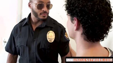 SayUncleNetwork.com - Dylan Hayes services Dillon Diaz big black cock before hard fuc