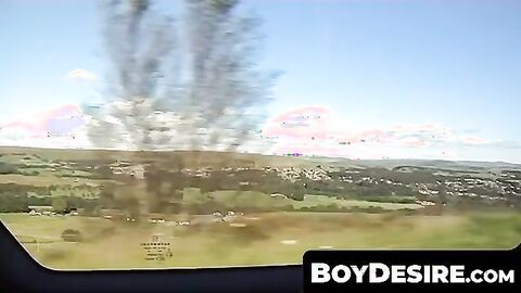 BoyDesire.com - Backseat breeding with Josh, Danny, and Todd's twink trio