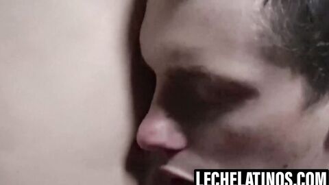 LecheLatinos.com - Sensual guy ass drilled from two strangers