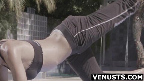 Asian trans Venus passionate about yoga workouts