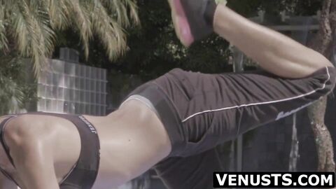 Asian trans Venus passionate about yoga workouts