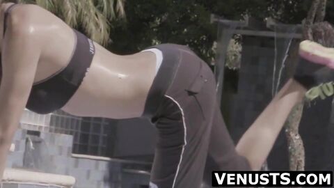 Asian trans Venus passionate about yoga workouts