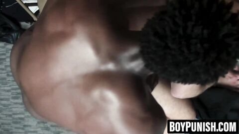 BoyPunish.com - Black cop's intense fuck session with inked jock