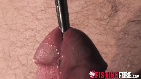 Raunchy punk Doc Benway in his solo fetish action with steel rods