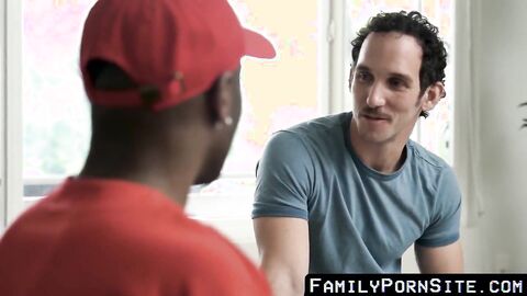 FamilyPornSite.com - Forbidden raw fuck session with step father's big cock