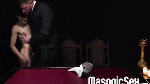 DILF Legrand Wolf wildly drills cute twink Austin Young tight asshole