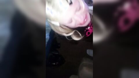 Crossdresser Amateur Blowjob with BBC