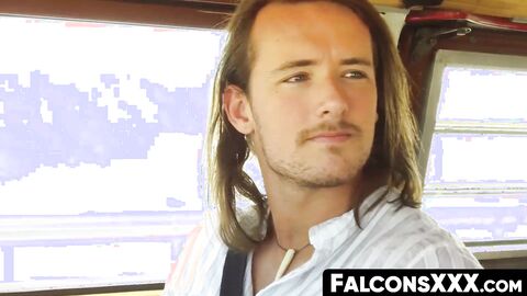 FalconsXXX.com - Inked stud has his dick sucked and his tight ass fucked hard and raw