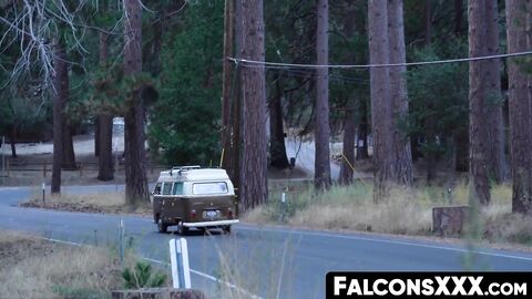 FalconsXXX.com - Hunk receives a blowjob and then raw pounds his partner's ass rough