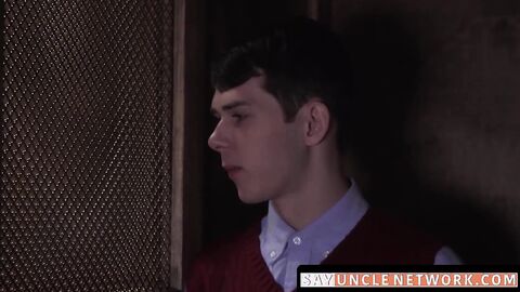 SayUncleNetwork.com - Forbidden church barebacking as daddy priest seduces twink