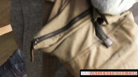 SayUncleNetwork.com - Teenage gay cums hard after taboo breeding with his horny stepb