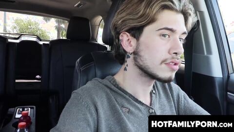 HotFamilyPorn.com - Muscular stepdad Michael Roman feeds stepson Ryan Kneeds his mass