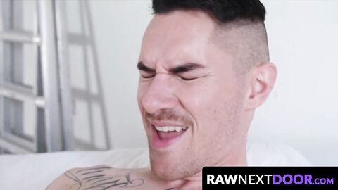 RawNextDoor.com - Tight bottom Roman Todd destroyed by ripped jock Zak Bishop with a