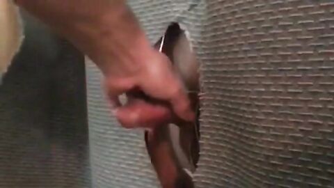 Sucking a Big Verbal Cock at the Glory Hole