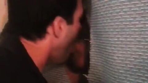 Sucking a Big Verbal Cock at the Glory Hole