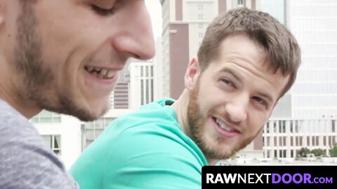 RawNextDoor.com - Office studs Quentin Gainz and Donte Thick bare fucking while alone