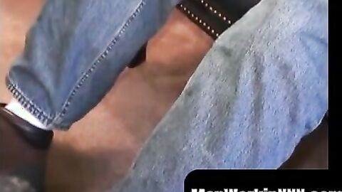 MenWorkinXXX.com - Horny mature dude loves asshole play while wanking solo