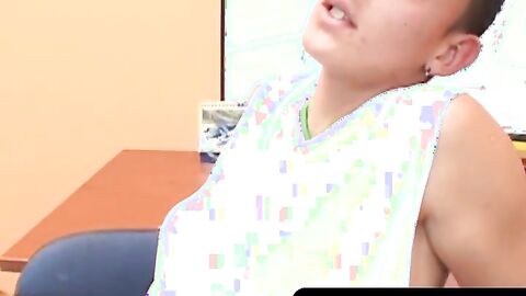 OTBXXX.com - Passionate twinks enjoy group fucking with their coach in the locker roo