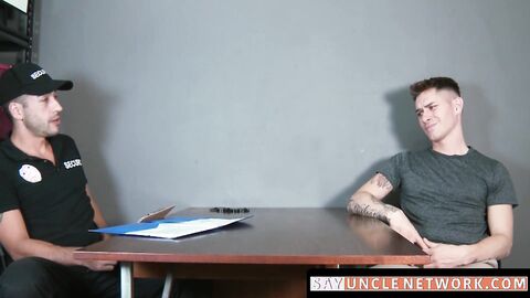 SayUncleNetwork.com - Inked stud Zak Bishop controls horny cop Jace and fucks him har