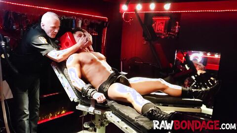 Willing sub gets into a bondage and endure pain for pleasure