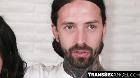 TransSexAngel.com - Ruckus and Zariah Aura's interview session before their intense h