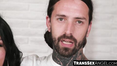 TransSexAngel.com - Ruckus and Zariah Aura's interview session before their intense h